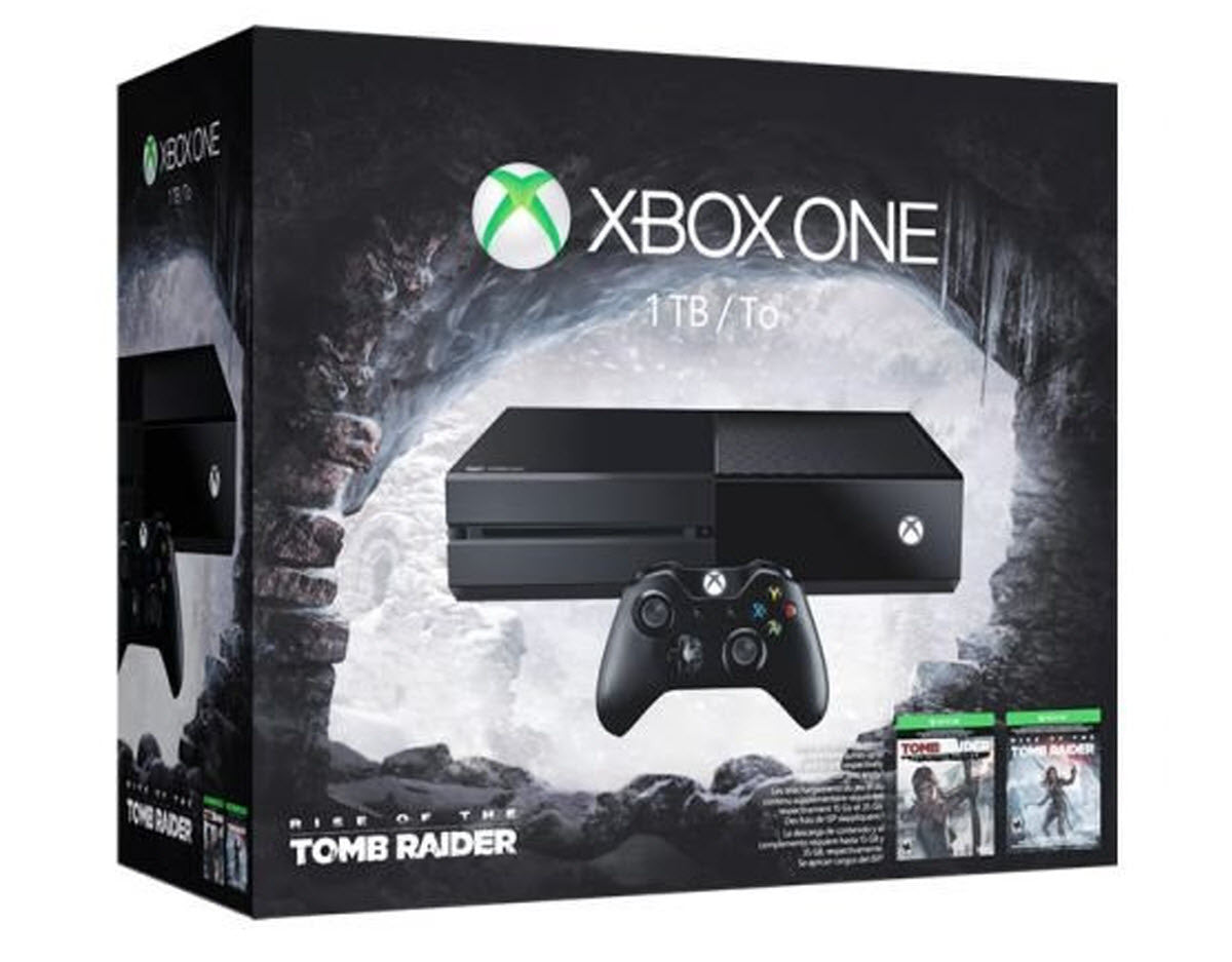 Xbox One 1TB Console : Rise of the Tomb Raider Bundle