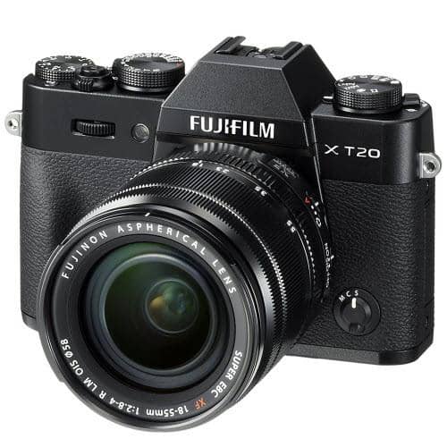 Fujifilm X-T20 Mirrorless Digital Camera w/XF18-55mmF2.8-4.0 R LM OIS Lens - Black
