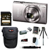 Canon PowerShot ELPH 360 HS 20.2 MP Digital Camera - 16GB Accessory Bundle - Silver