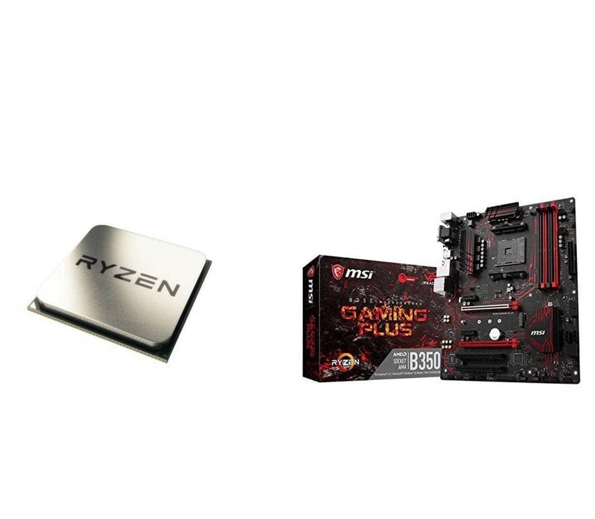AMD Ryzen 5 1600X Processor (YD160XBCAEWOF) and MSI Gaming AMD Ryzen B350 DDR4 VR Ready HDMI USB 3 ATX Motherboard