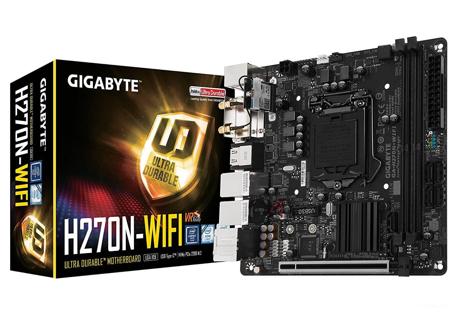GIGABYTE GA-H270N-WIFI LGA1151 Intel H270 Mini ITX DDR4 Motherboard