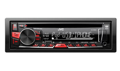 JVC KDR660 Single Din Car Stereo with AM/FM/CD/MP3/iPod/USB/Pandora and Remote