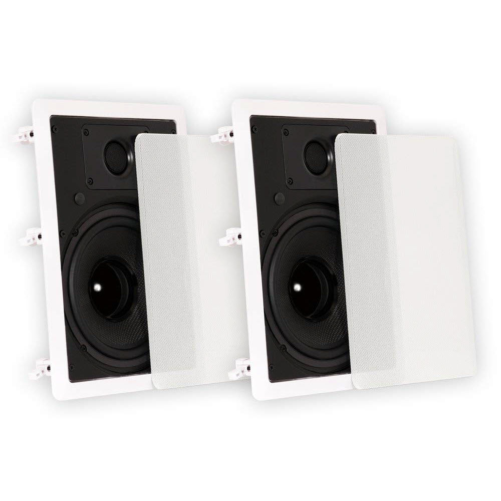Theater Solutions TS50W In Wall Speakers Surround Sound Home Theater Pair