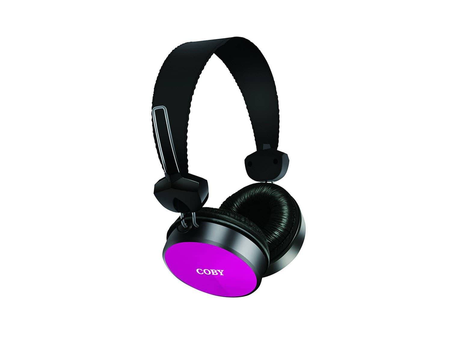 Coby CVH-814-PNK Alto Stereo Headphones - Pink