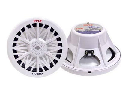 PYLE PLMRW12 12-Inch 600 Watt White 4 Ohm Marine Subwoofer