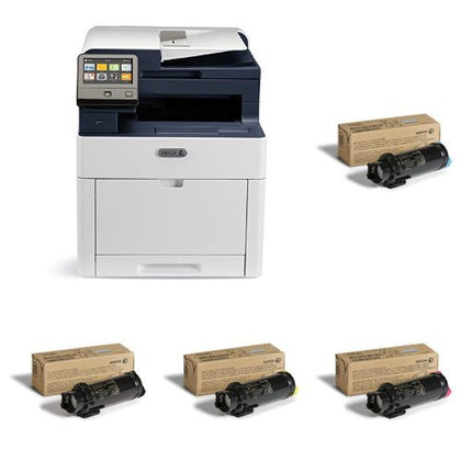 Xerox WorkCentre with Cyan, Magenta , Yellow and Black Standard Capacity Toner Cartridges