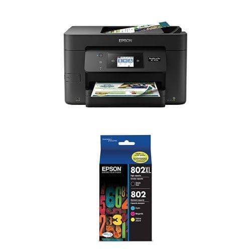 Epson WorkForce Pro WF-4720 Wireless All-in-One Color Inkjet Printer Ink Combo