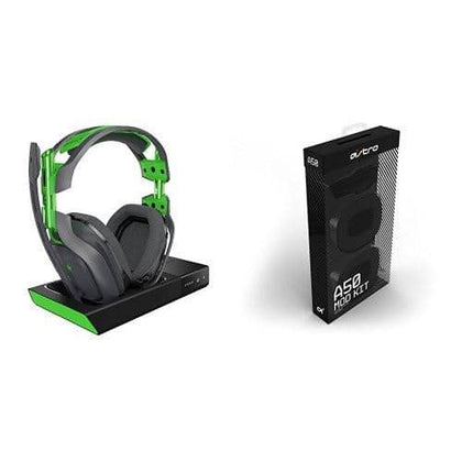 ASTRO Gaming - A50 Wireless Dolby Gaming Headset - Black/Green + A50 Noise-Isolating Mod Kit