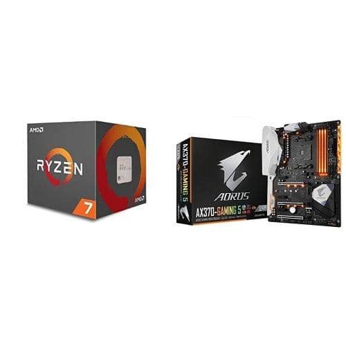 AMD Ryzen 7 1700 Processor with Wraith Spire LED Cooler (YD1700BBAEBOX) and GIGABYTE AORUS GA-AX370-Gaming 5
