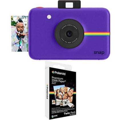 Polaroid Snap Instant Digital Camera (Purple) Bundle