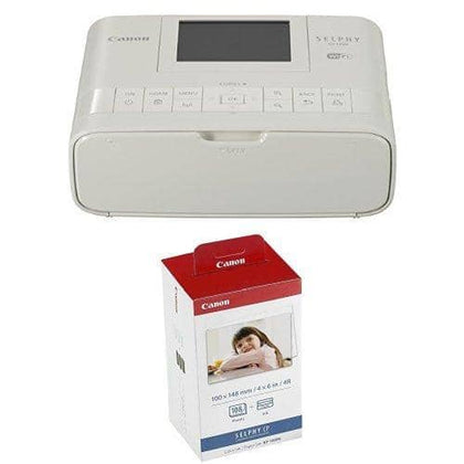 Canon Office Products 2235C001 Canon SELPHY CP1300 Wireless Compact Photo Printer with AirPrint and Mopria Device Printing Bundle - White