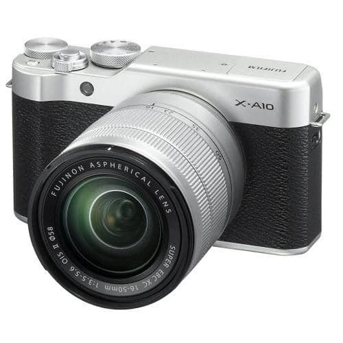 Fujifilm X-A10 Mirrorless Camera XC16-50mm F3.5-5.6 OIS II Kit - Silver