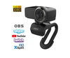 Ausdom Full HD Laptop Webcam, 1080P Streaming Web Camera