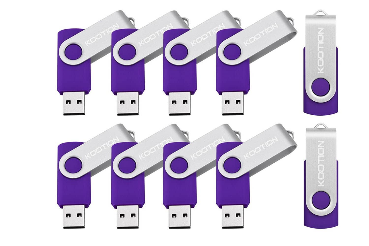 KOOTION 10PCS 16GB USB 2.0 Flash Drive - Purple