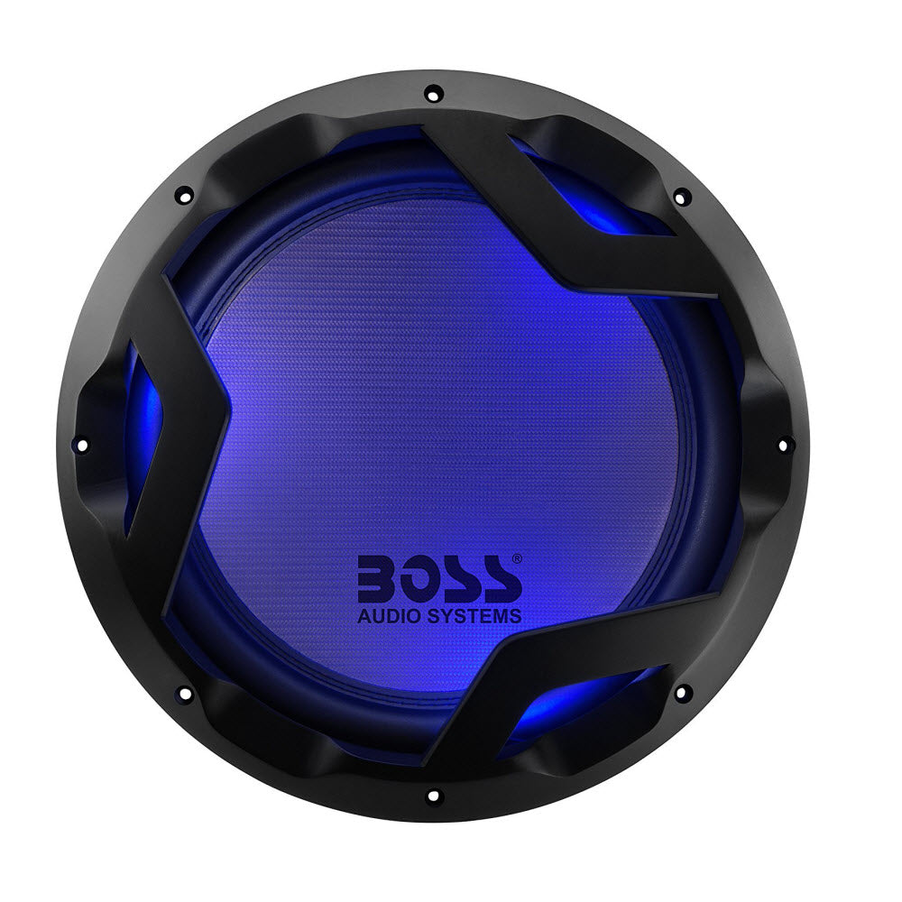 BOSS Audio PD12LED 1600 Watt, 12 Inch, Dual 4 Ohm Voice Coil Car Subwoofer