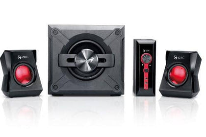 Genius SW-G2.1 1250 2.1 Channel Speaker System With Wooden Cabinet Subwoofer and Deep Bass