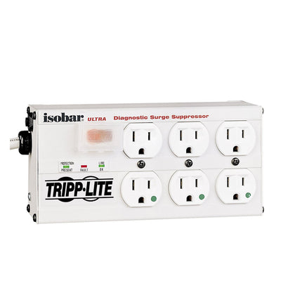 Tripp Lite 6 Outlet Hospital Grade Surge Protector Power Strip, 15ft Cord,