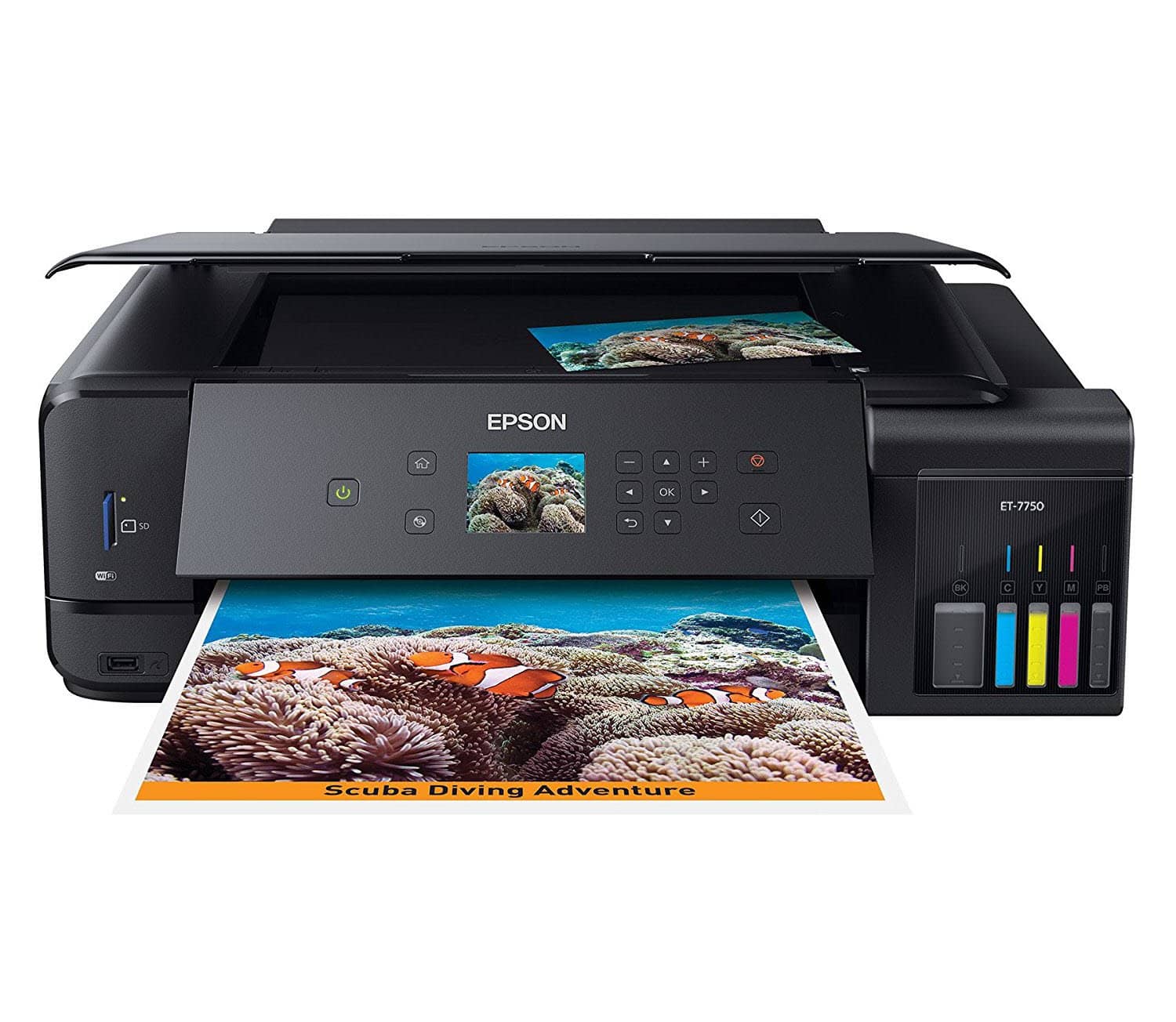Epson Expression Premium ET-7750 EcoTank Wireless Wide-format 5-Color All-in-One Supertank