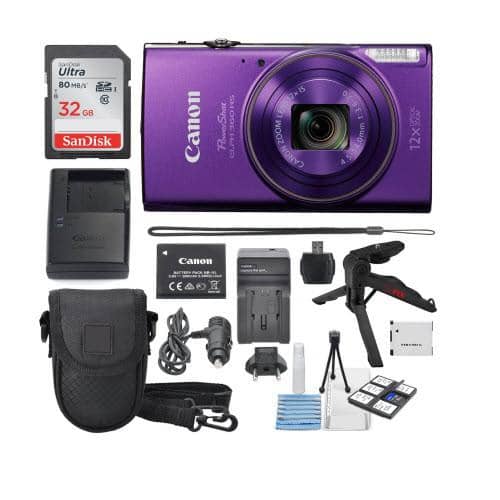Canon PowerShot ELPH 360 HS with Deluxe Starter Kit Including 32 GB