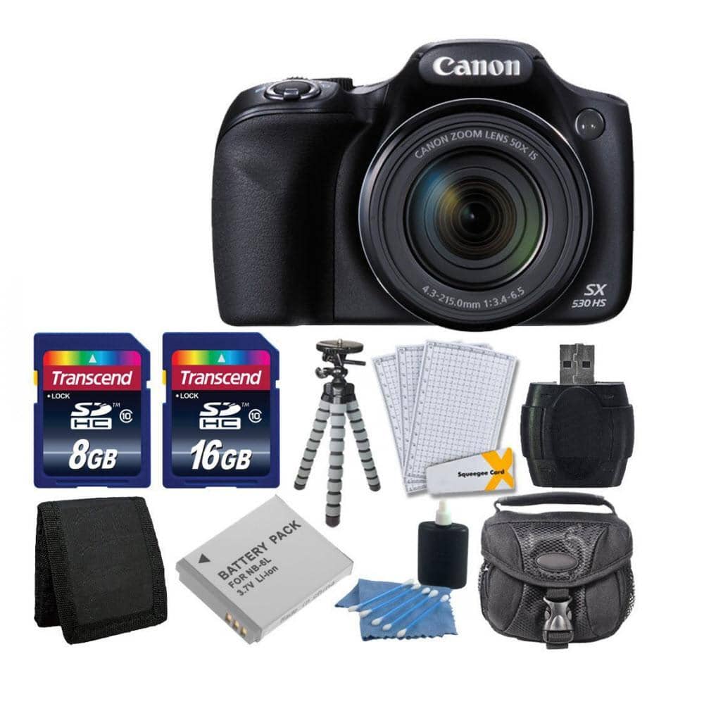 Canon PowerShot SX530 HS Digital Camera Bundle