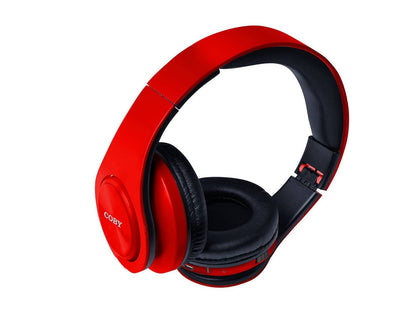 Coby CHBT-611-RED Valor Folding Bluetooth Stereo Headphones - Red