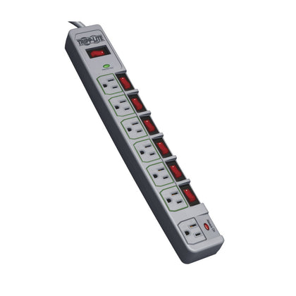 Tripp Lite 7 Outlet (6 Individually Controlled) Surge Protector Power Strip, 6ft Cord