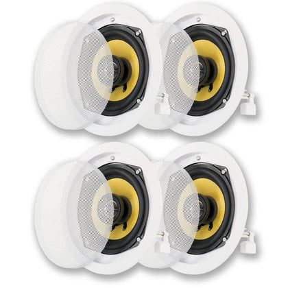 Acoustic Audio HD-5 In Ceiling Speakers Home Theater Surround Sound 2 Pair Pack