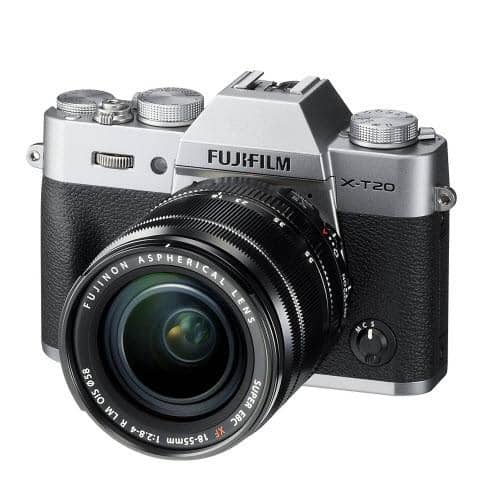 Fujifilm X-T20 Mirrorless Digital Camera w/XF18-55mmF2.8-4.0 R LM OIS Lens - Silver
