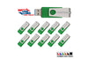 KOOTION 10PCS 16GB USB3.0 Flash Drive - Green
