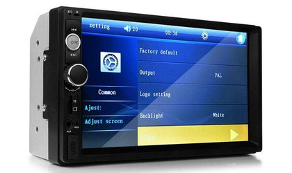 7 Inch Double Din Touch Screen Car Stereo Receiver