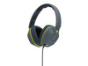 Skullcandy Crusher Headphones with Built-in Amplifier and Mic - Grey and Hot Lime