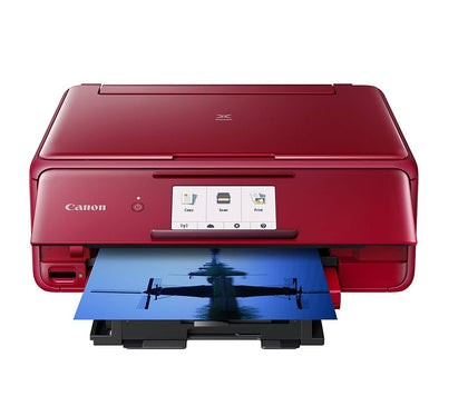 Canon 2230C022 Wireless All-In-One Printer with Scanner and Copier Deluxe Pack - Red
