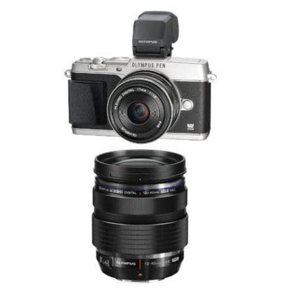 Olympus E-P5 (Silver with Black Trim) with 17mm and 12-40mm Lens