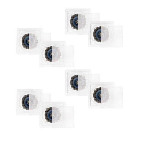 Blue Octave LS52 in Wall in Ceiling Speakers Home 1920 Watts New 4 Pair Pack LS52-4PR