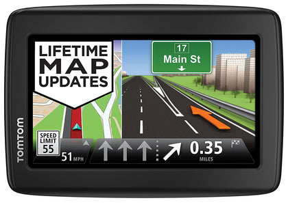 TomTom VIA 1415M 4.3-Inch Portable Touchscreen Car GPS Navigation Device - Lifetime Map Updates
