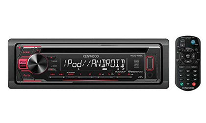 Kenwood KDC-168U In-Dash 1-DIN CD Car Stereo Receiver with Front USB Input
