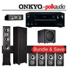 Polk Audio TSi 300 7.1-Ch Home Theater System with Onkyo TX-NR656 7.2-Ch Network AV Receiver