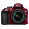 Nikon D3400 w/ AF-P DX NIKKOR 18-55mm f/3.5-5.6G VR (Red)