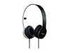 Coby CVH-801-BLK Folding Stereo Headphones - Black
