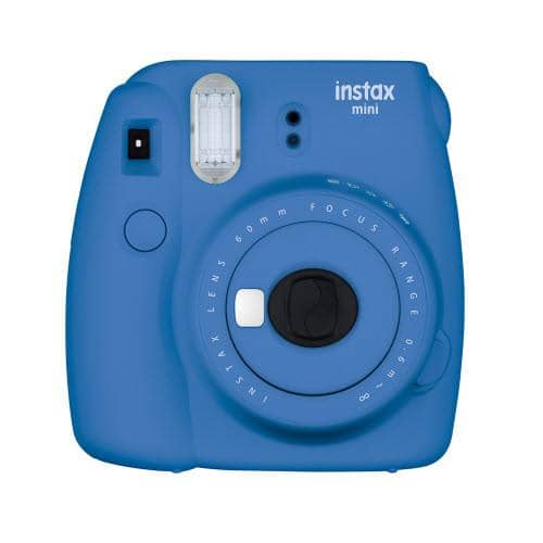 Fujifilm Instax Mini 9 Instant Camera with Instax Groovy Camera Case (Cobalt Blue) & Instax Mini Instant Film Value Pack