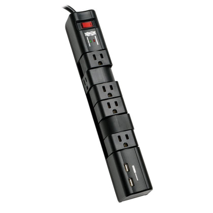 Tripp Lite 6 Rotatable Outlet Surge Protector Power Strip, 8ft Cord