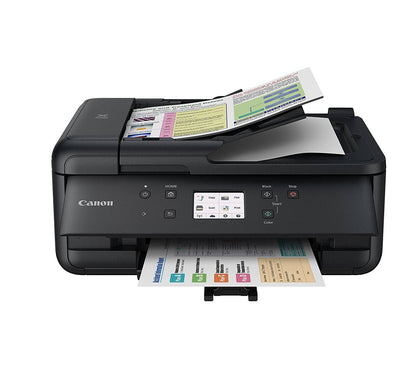 Canon PIXMA TR7520 Wireless Home Photo Office All-In-One Printer Ink and Paper Bundle - Black