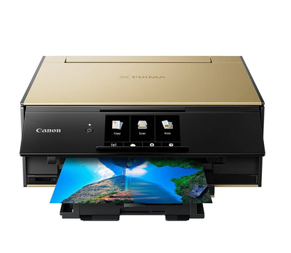 Canon TS9120 Wireless All-In-One Printer with Scanner and Copier Combo Pack - Gold