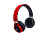 Coby CHBT-612-BLK Force Folding Bluetooth Headphones with Built-In Mic - Red