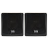 Acoustic Audio AA051B Mountable Indoor or Outdoor Speakers Black Bookshelf Pair
