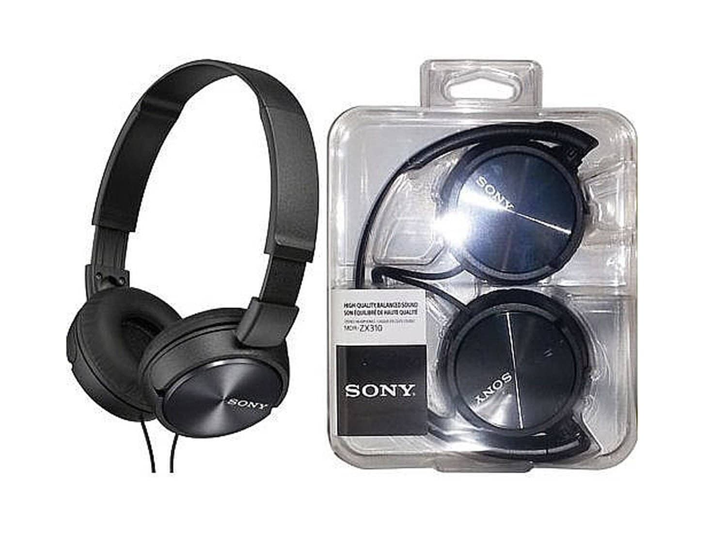 Sony MDR-ZX310-BLACK Wired Headphones