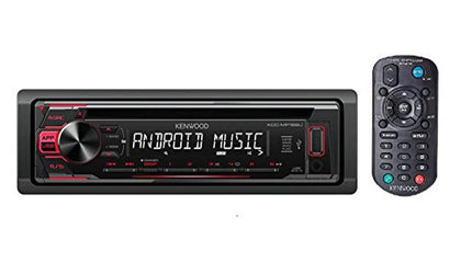 Kenwood KDC-MP168U WMA/MP3 CD Receiver with Front Panel USB and AUX Input and Remote Control