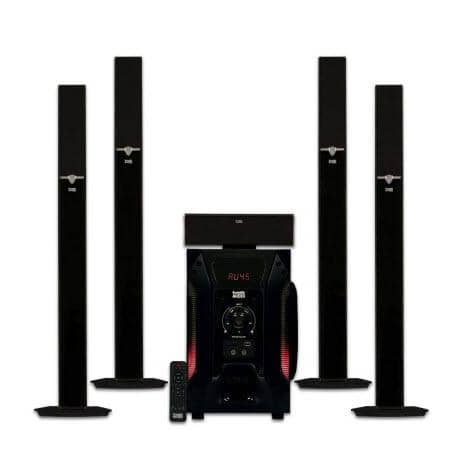 Acoustic Audio AAT1003 Tower 5.1 Home Theater Speaker System with 8