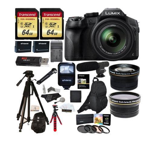 Panasonic FZ300 LUMIX 4K Point & Shoot Camera Video Kit