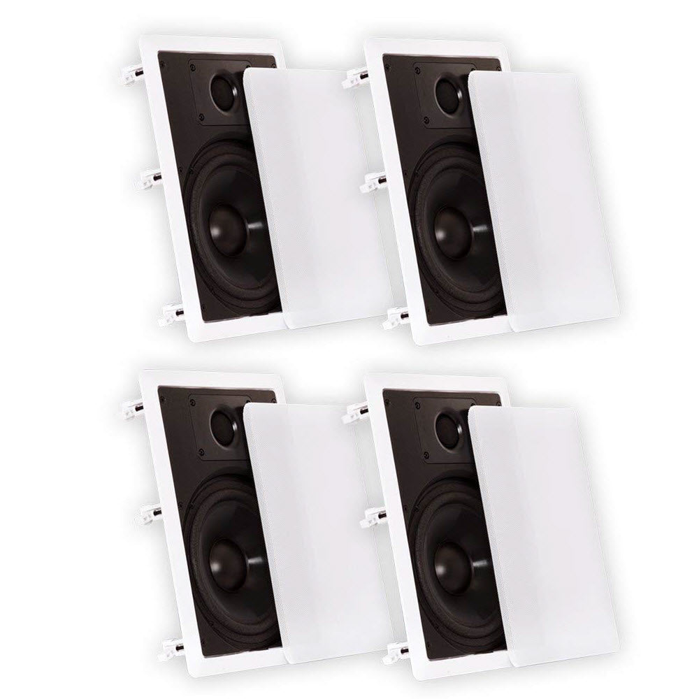 Theater Solutions TS50W in Wall Speakers Surround Sound Home Theater 2 Pair Pack